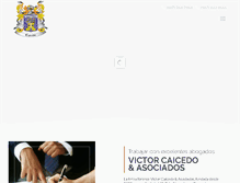 Tablet Screenshot of caicedoabogados.com